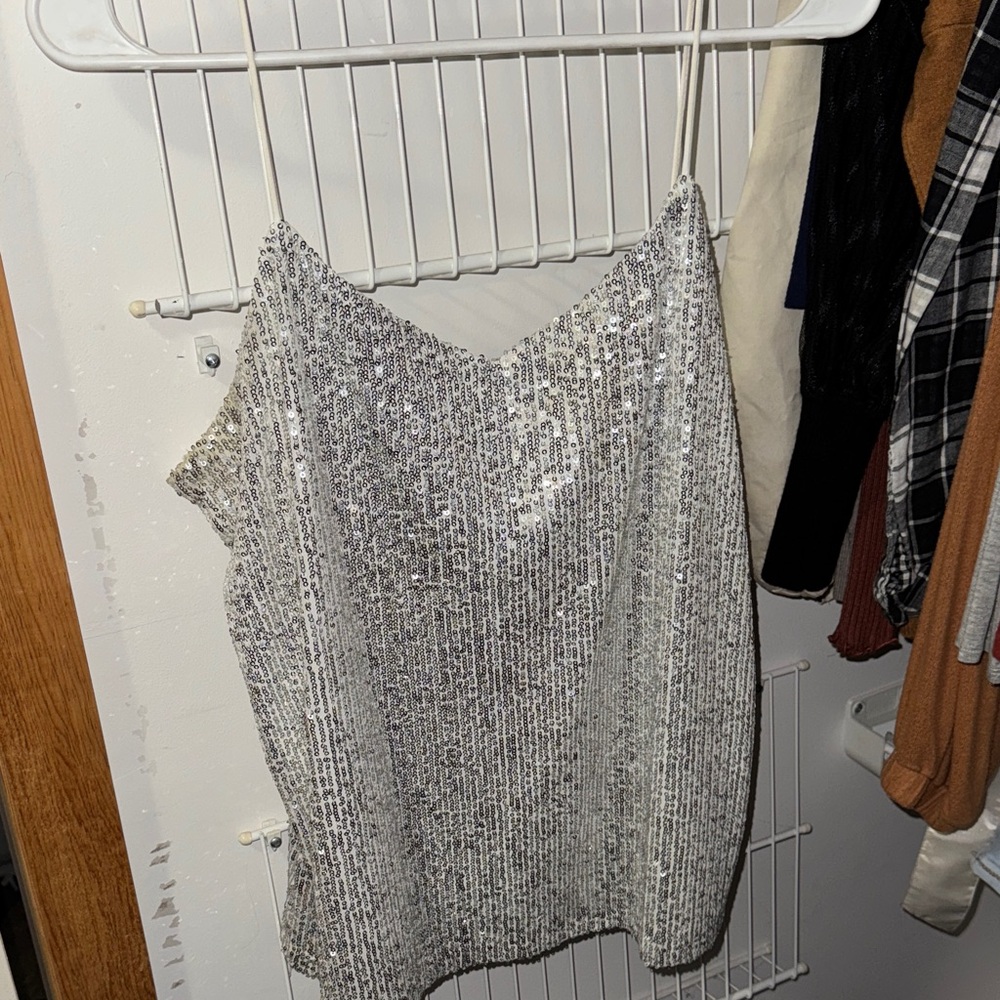 Anne Klein Glittering Silver Camisole